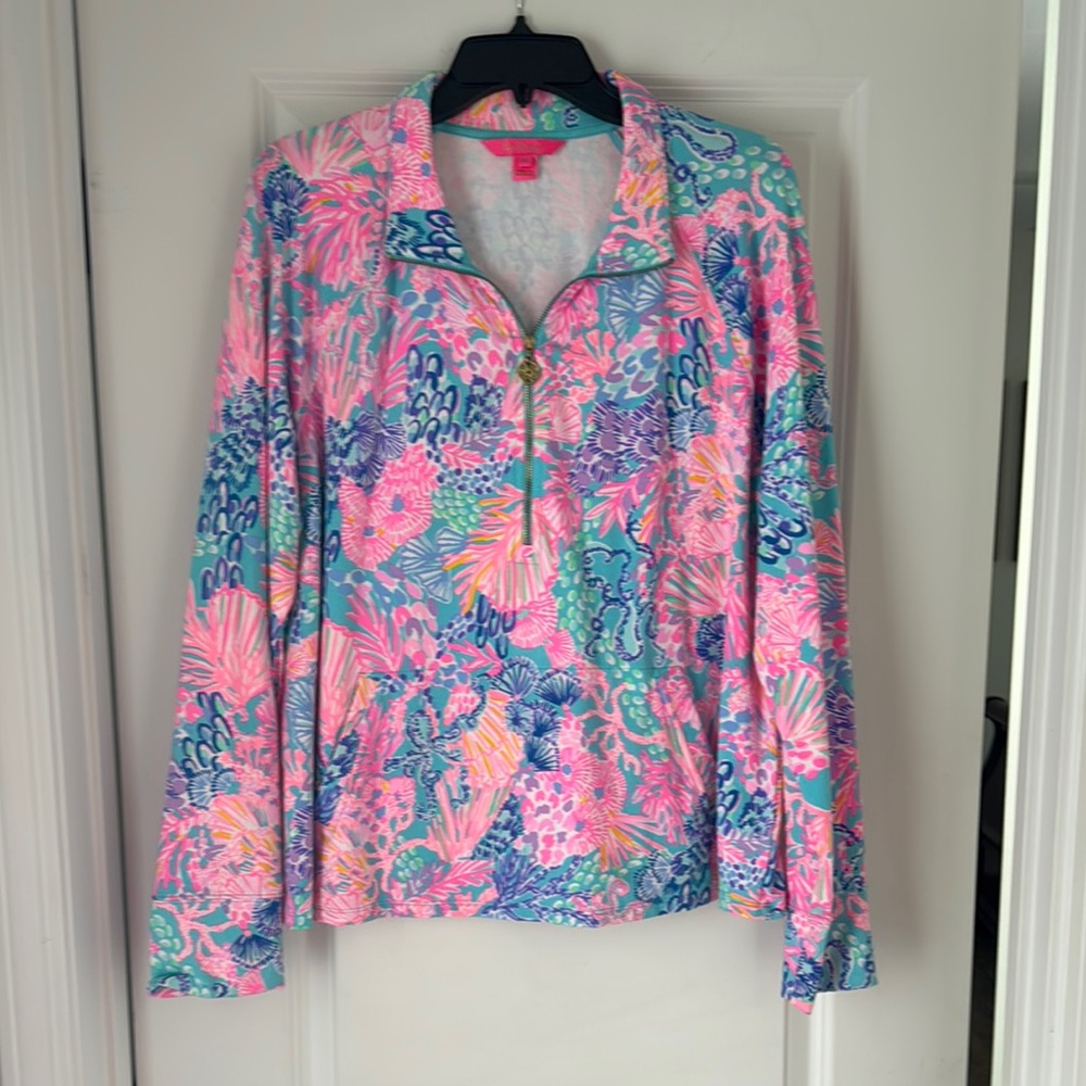 Lilly Pulitzer Multicolor Floral Popover Top